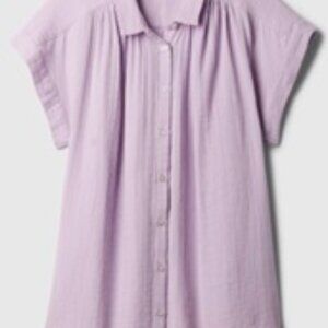Crinkle Gauze Shirt (Orchid Petal Purple)